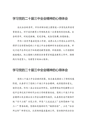 2024年党的二十届三中全会精神学习感悟样本四十篇.docx