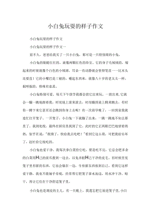 小白兔玩耍的样子作文.docx