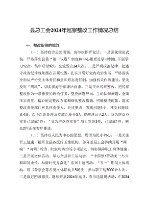 县总工会2024年巡察整改工作情况总结.docx