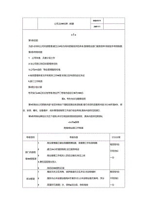 物业量化考核制度(物业岗位考核表).docx