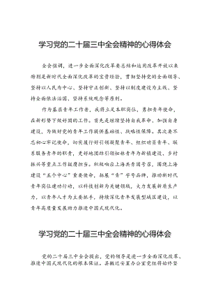 2024年党的二十届三中全会精神学习感悟汇编四十篇.docx