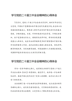 党员干部关于二十届三中全会精神心得体会优秀模板四十篇.docx