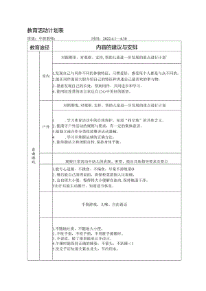中班四月月计划.docx