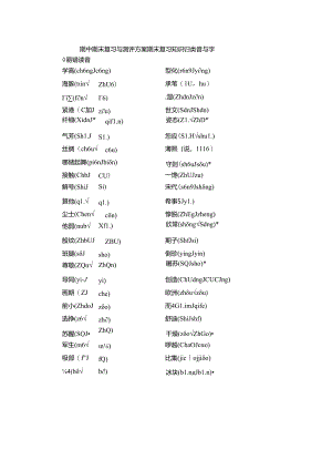 期中期末复习与测评方案期末复习知识归类.docx