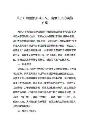 2024年关于形式主义官僚主义问题专项整治实施方案11篇.docx