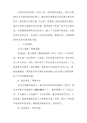 驻村第一书记推进乡村振兴工作总结报告.docx
