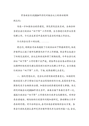 常务副县长在2024年府院对接会议上的讲话提纲.docx