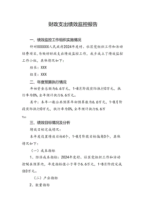 事中绩效监控报告3.docx