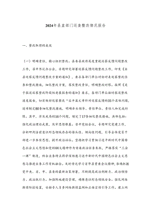 2024年县直部门巡查整改情况报告.docx