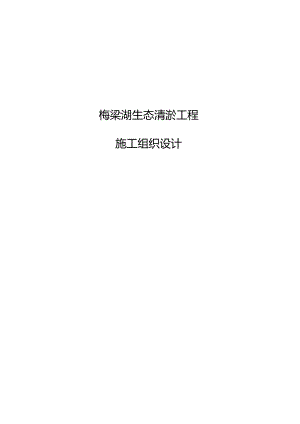 湖泊生态清淤工程的施工设计方案.docx