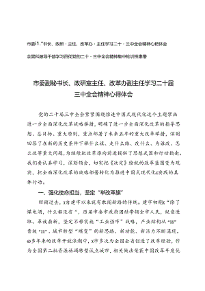 2024年领导干部、主任学习二十届三中全会精神心得体会.docx