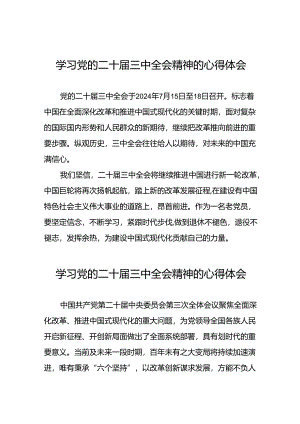 学习二十届三中全会精神心得体会简短发言四十篇.docx