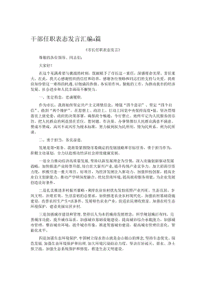 干部任职表态发言汇编4篇.docx