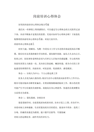 岗前培训心得体会.docx