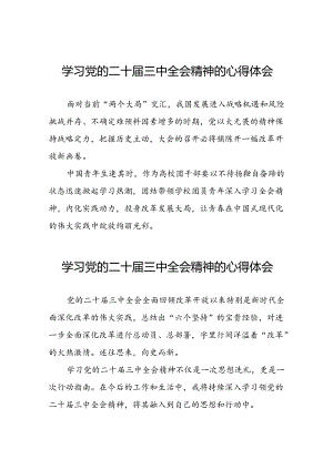 学习党的二十届三中全会精神的心得体会最新范文四十篇.docx