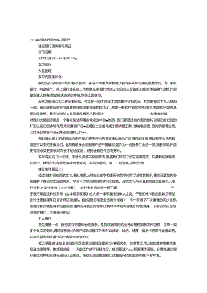 建设银行实习周记.docx