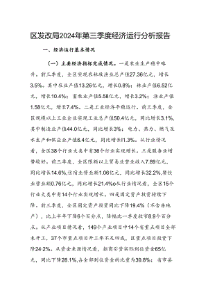 发改部门2024年第三季度经济运行分析报告范文.docx
