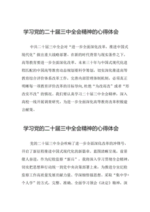 党员干部学习中国共产党第二十届中央委员会第三次全体会议精神心得体会例文四十篇.docx