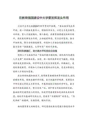 在教育强国建设中大学要发挥龙头作用.docx