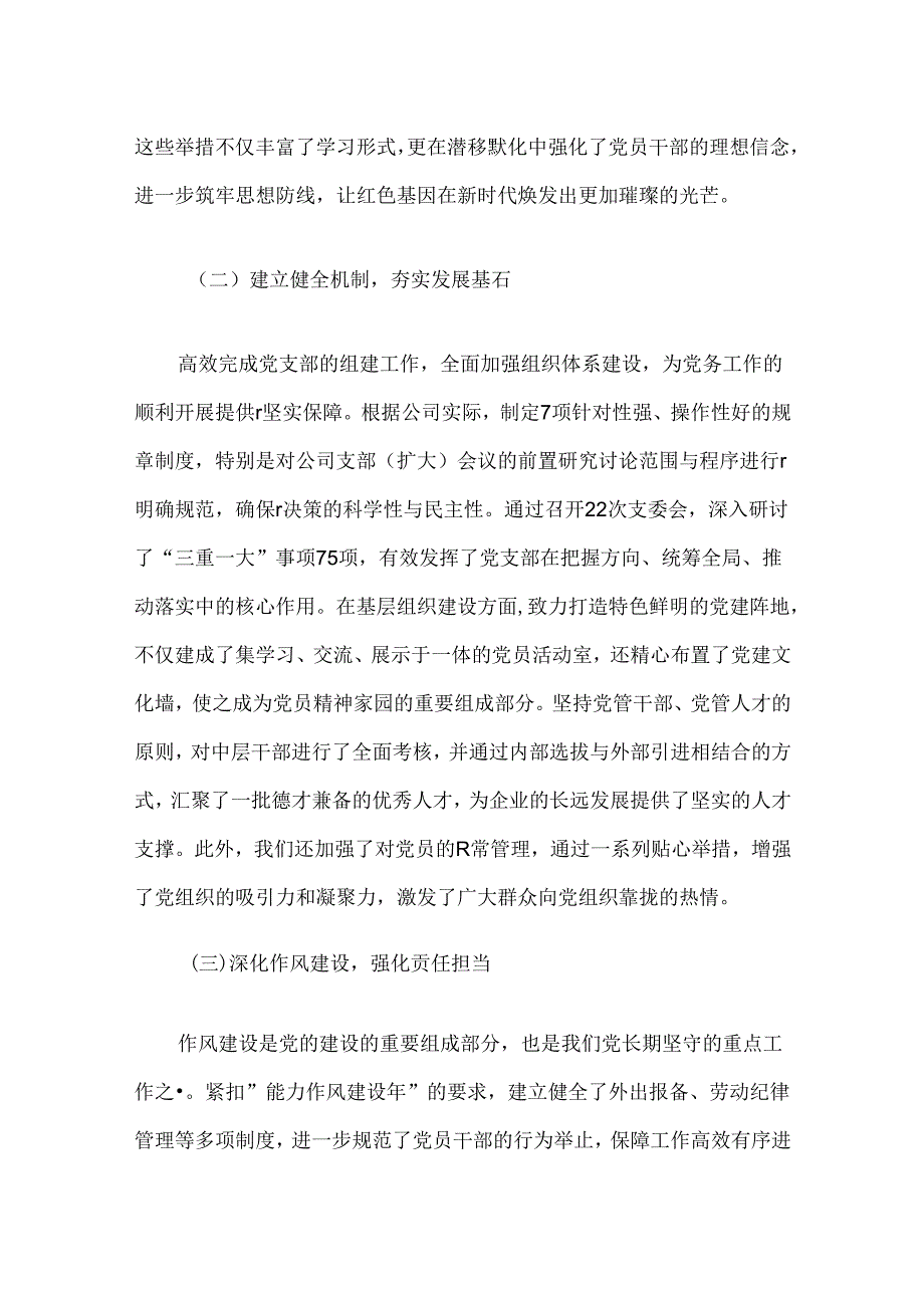 2024年党支部党建工作总结和下步打算.docx_第2页