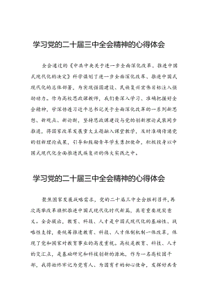2024年学习二十届三中全会精神心得感悟汇编四十篇.docx