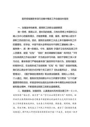 （7篇）医药领域腐败专项行动集中整改工作自查自纠报告范文.docx