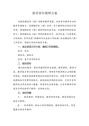 指导青年教师方案.docx