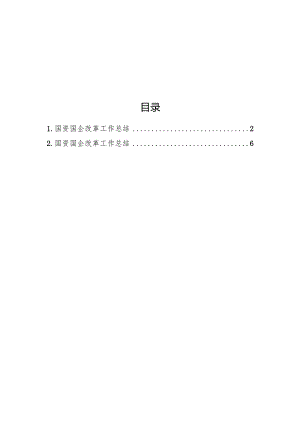国资国企改革工作总结（2篇）.docx