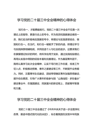 学习党的二十届三中全会精神心得感悟优秀范文四十篇.docx
