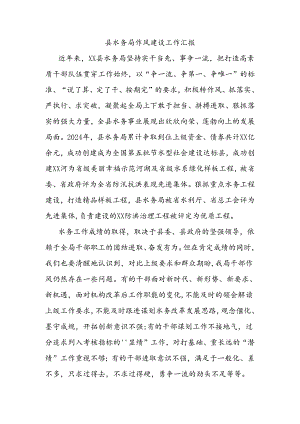 县水务局作风建设工作汇报.docx