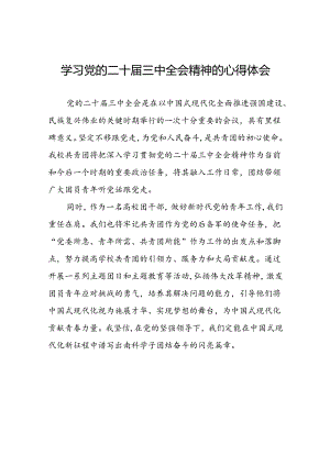 党员干部学习贯彻党的二十届三中全会精神心得感悟样本四十篇.docx