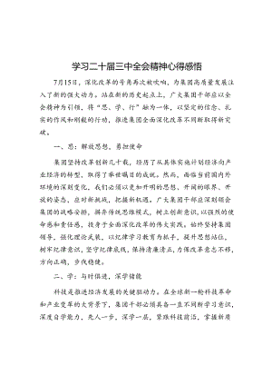 学习二十届三中全会精神心得感悟(6).docx