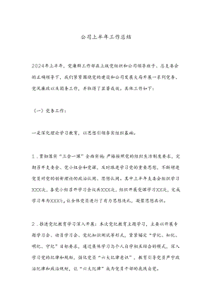公司上半年工作总结.docx