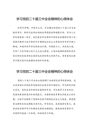 学习贯彻2024年二十届三中全会精神心得感悟合集模板四十篇.docx