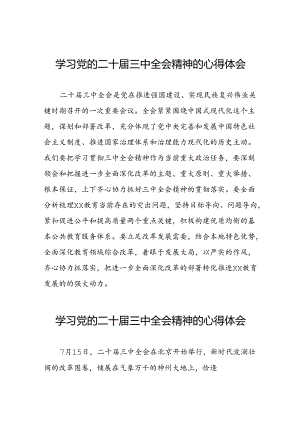 2024年二十届三中全会精神学习体会交流体会四十四篇.docx