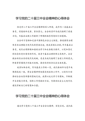 学习贯彻党的二十届三中全会精神心得体会简短发言材料25篇.docx