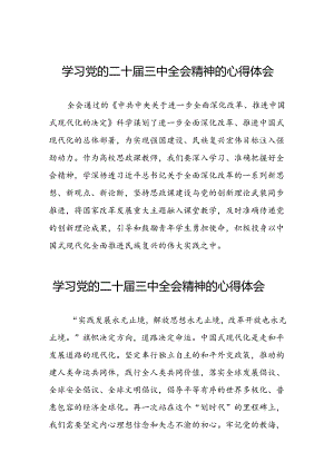 2024年学习二十届三中全会精神心得感悟汇编二十七篇.docx