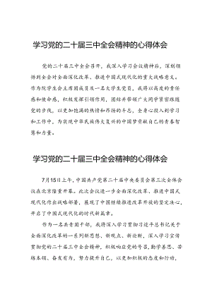 党员关于学习二十届三中全会精神心得感悟三十六篇.docx