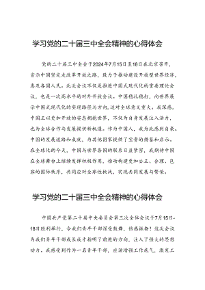 二十届三中全会精神的学习感悟二十七篇.docx