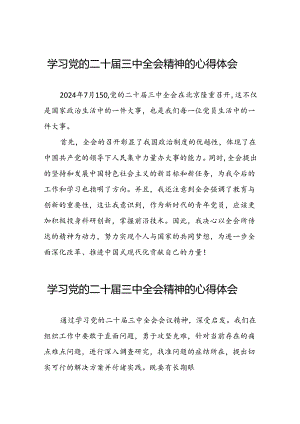 学习贯彻二十届三中全会精神的心得体会精品范文三十篇.docx