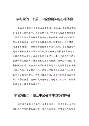 党的二十届三中全会精神学习心得合集四十四篇.docx
