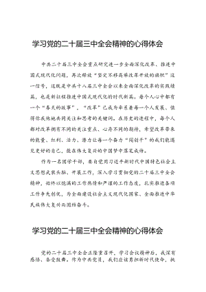 学习贯彻二十届三中全会精神的心得体会最新模板三十篇.docx