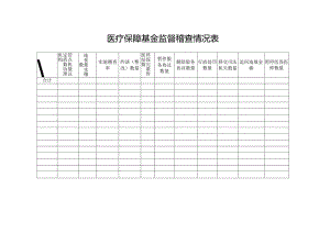 医疗保障基金监督稽查情况表.docx