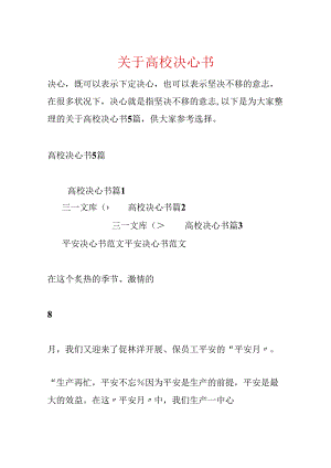 关于大学决心书.docx