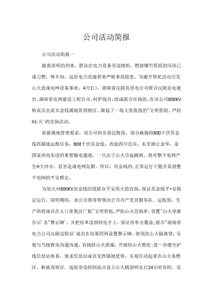 公司活动简报.docx
