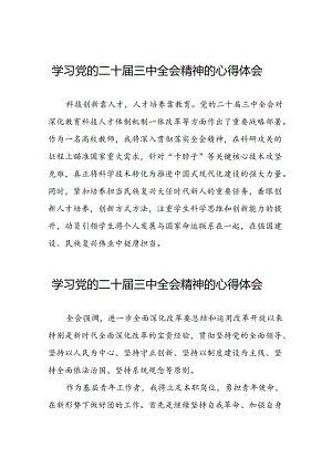 学习党的二十届三中全会精神的心得感悟优秀模板二十七篇.docx