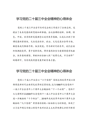 二十届三中全会精神心得体会优秀模板25篇.docx