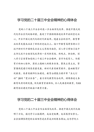 学习观看二十届三中全会精神的心得体会范文50篇.docx