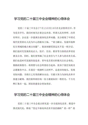 党员干部学习贯彻党的二十届三中全会精神心得体会四十四篇.docx