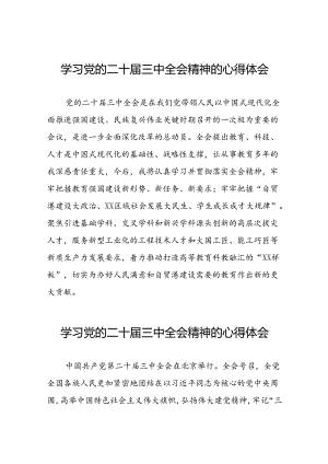 2024年二十届三中全会精神学习体会范文三十篇.docx